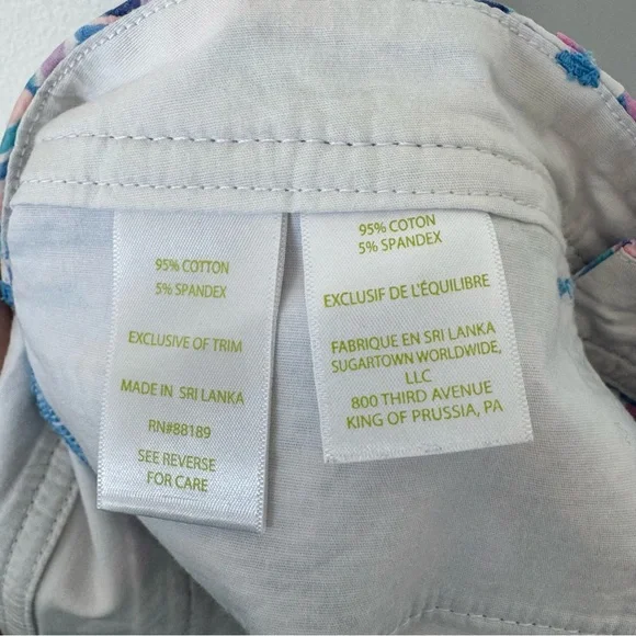 Lilly Pulitzer The Buttercup Shorts Size 2 Happy as a Clam Print Scalloped Pink - Picture 11 of 12